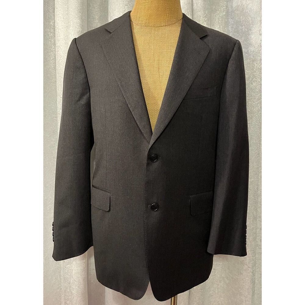 CANALI MEN'S‎ Sports Coat Luxury Gray 100% Wool Made in Italy Size 44 R